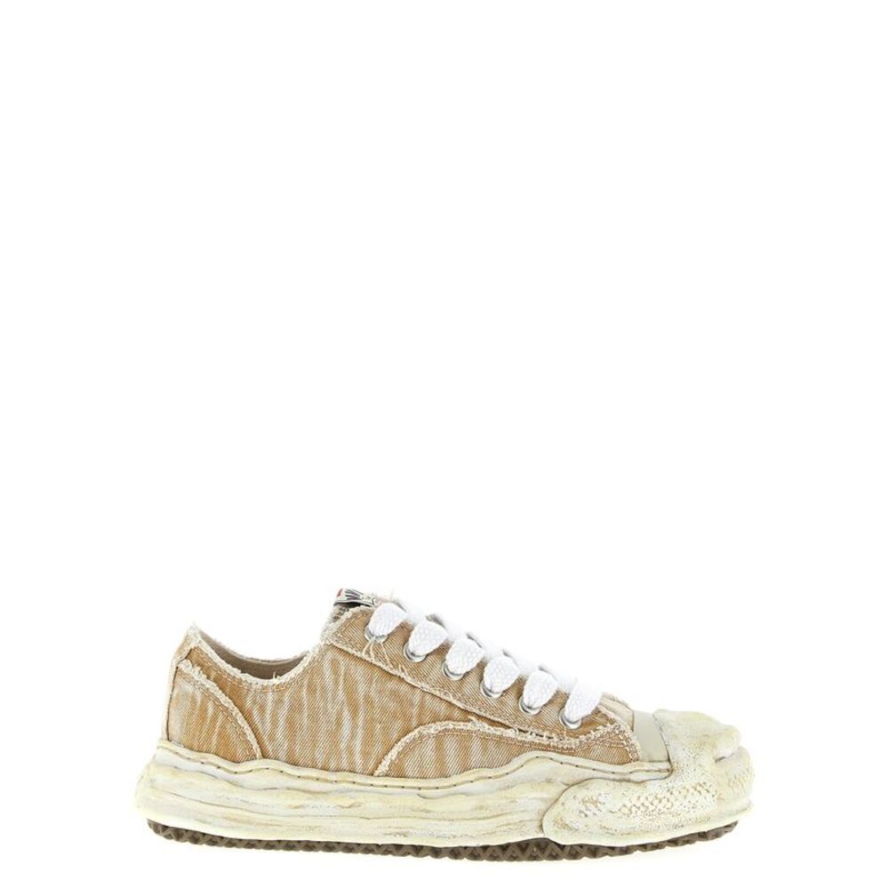 Maison Mihara Yasuhiro Beige Cotton Men's Sneakers